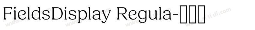 FieldsDisplay Regula字体转换